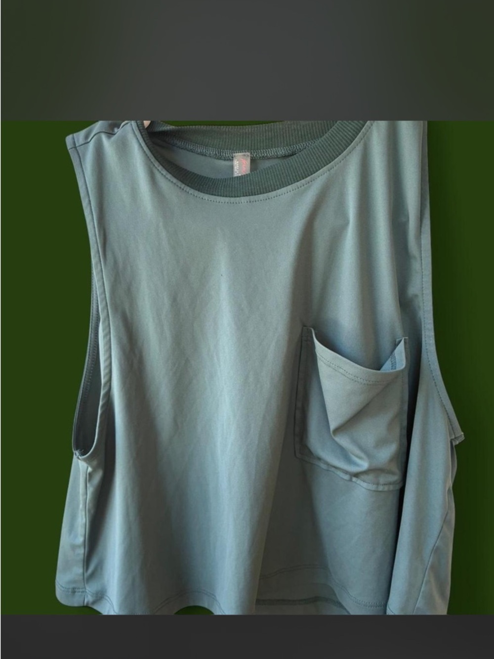 Women’s FP Movement by Free People Throwback Tank in the color Misty Forest. - Picture 3 of 5